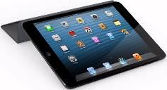 ブラック＆スレートの iPad mini Wi-Fi 32GB とダークグレーのSmart Cover